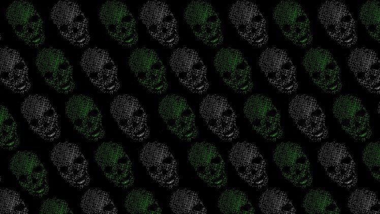 Skull black green wallpapers hd desktop and mobile backgrounds