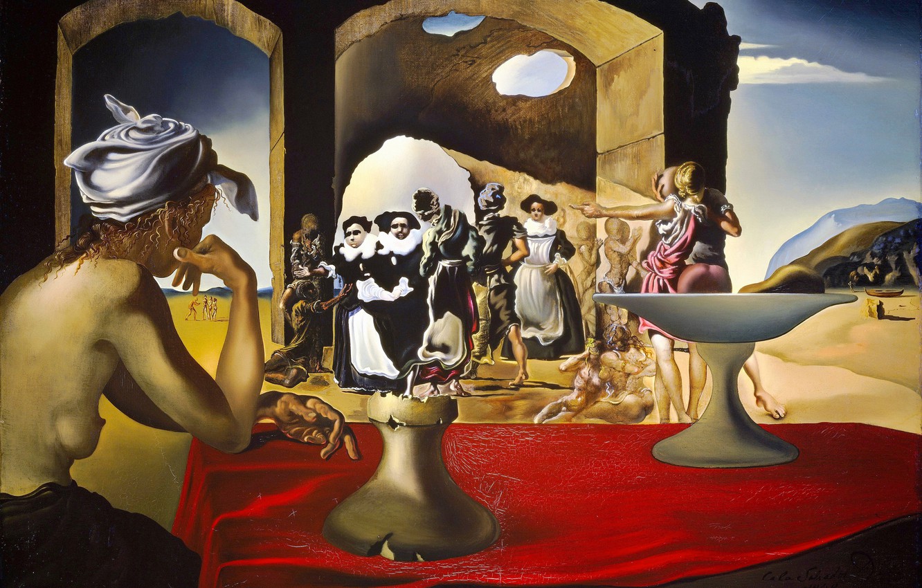 Wallpaper surrealism picture salvador dali salvador dali slave market with the apparition of the invisible bust of vo images for desktop section ððððððññ
