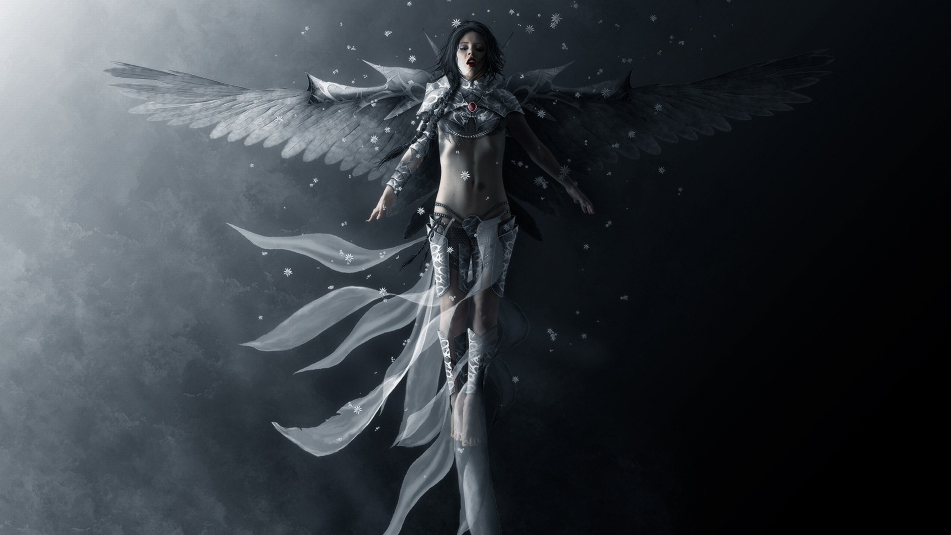 Fantasy â angel slave man woman wings wallpaper