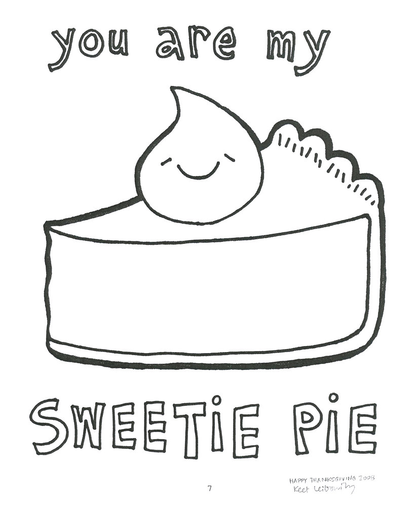 Would you like to color this very tasty slice of pie