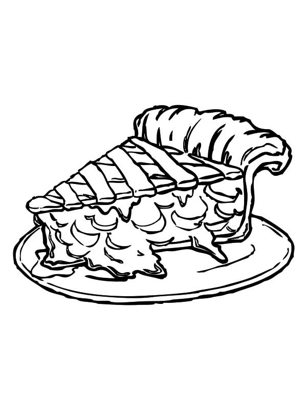 Slice of tasty apple pie coloring pages bulk color pie drawing food coloring pages coloring book pages