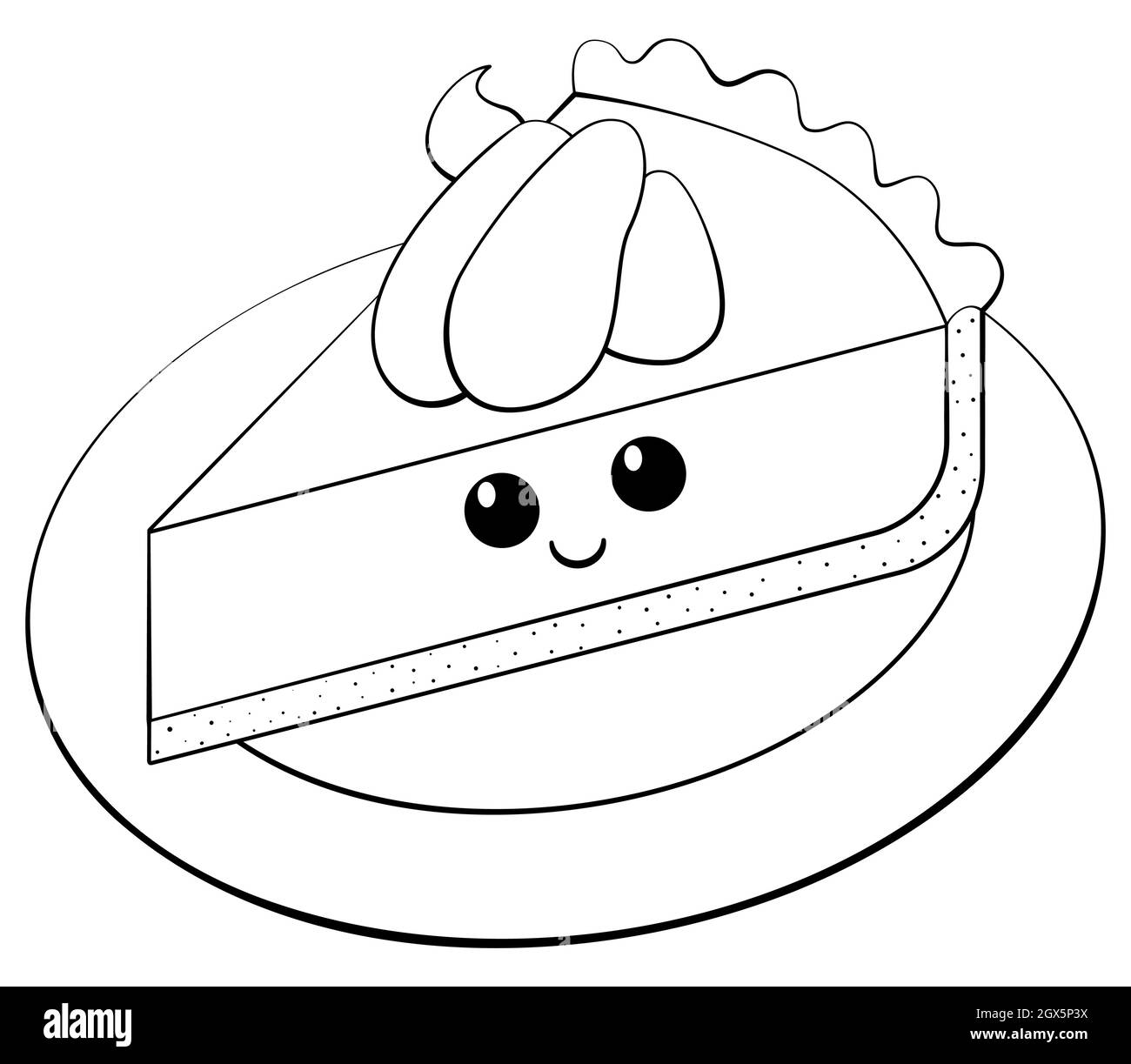 Pie slice illustration cut out stock images pictures
