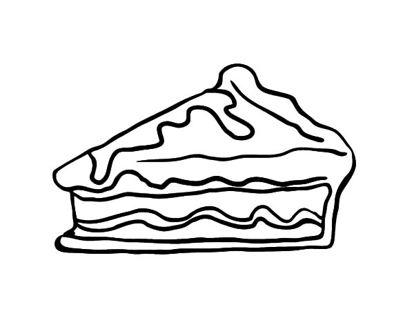 Chocolate apple pie cake coloring pages