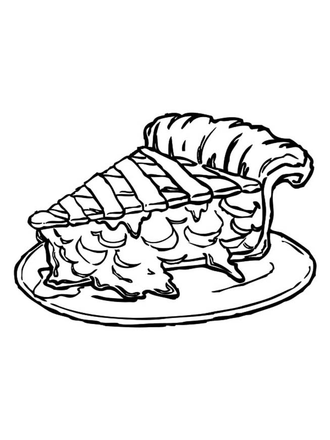 Apple pie coloring pages