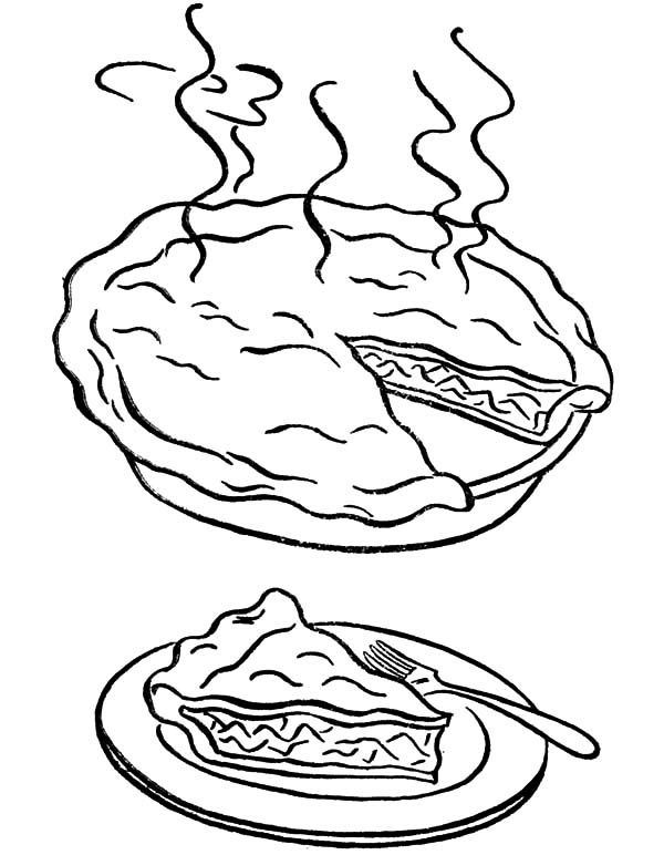 Pie coloring pages