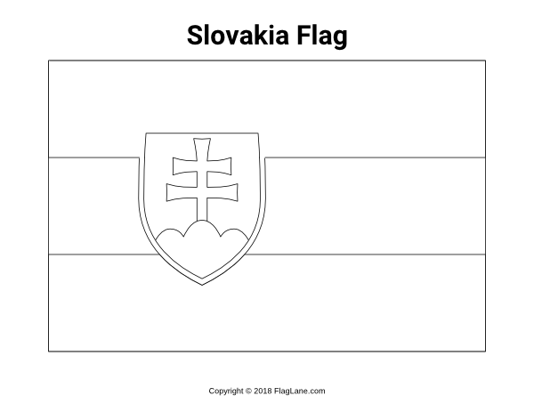 Free printable slovakia flag coloring page download it at httpsflaglanecoloring