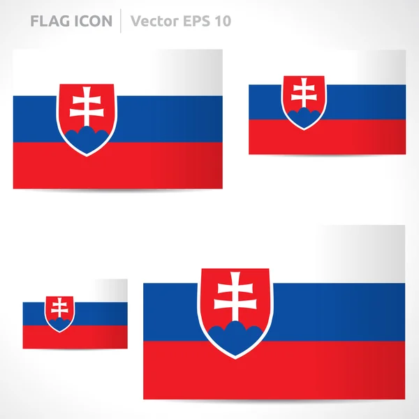 Slovakia flag template stock vector by betavid