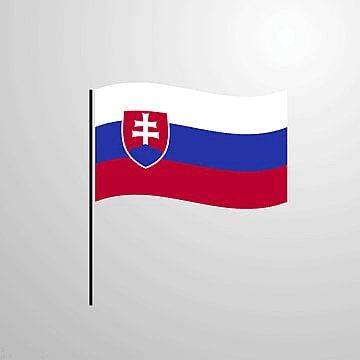 Waving slovakia flag png vector psd and clipart with transparent background for free download