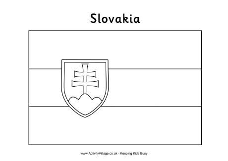 Slovakia flag louring page flag loring pages flag printable slovakia flag