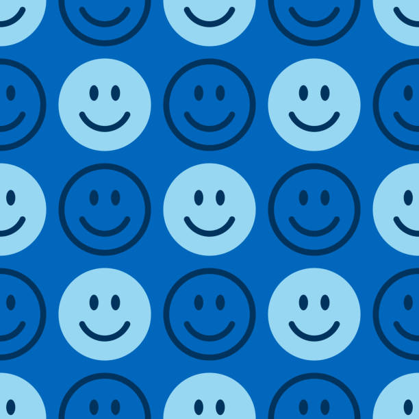Blue smiley face stock photos pictures royalty