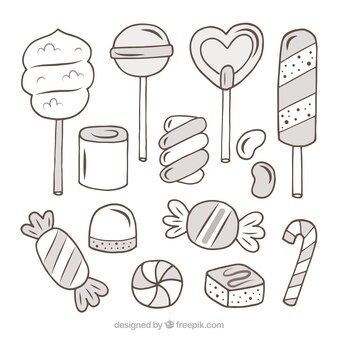 Smores doodle vectors illustrations for free download