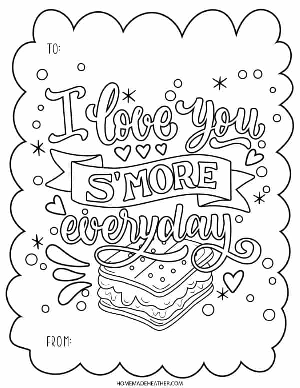 Free valentines day smore printables homemade heather