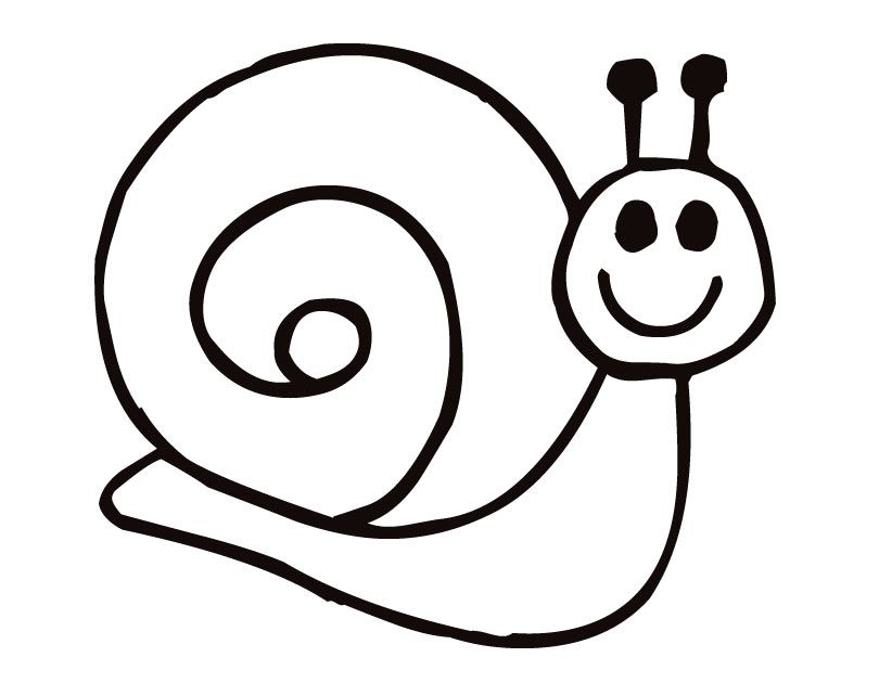 Beautiful snail coloring pages