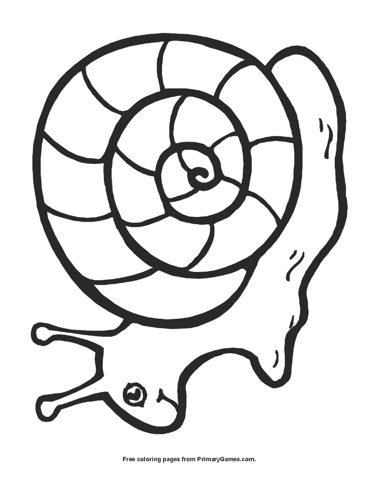 Snail coloring page â free printable pdf from