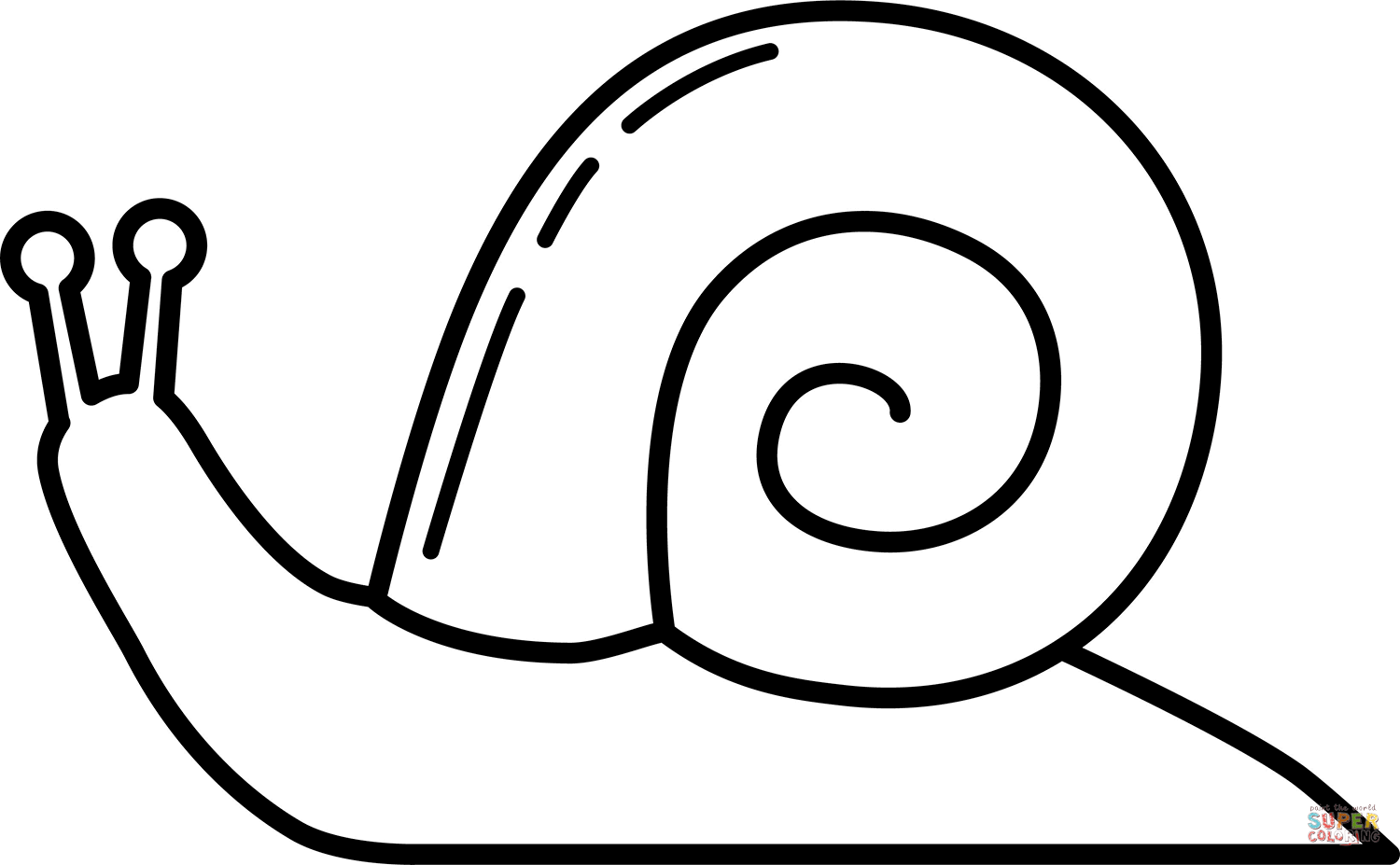 Snail coloring page free printable coloring pages
