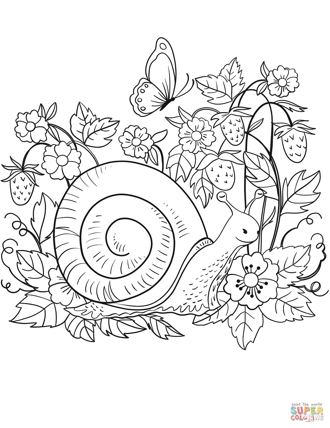 Snail coloring page free printable coloring pages coloring pages free printable coloring pages animal coloring pages