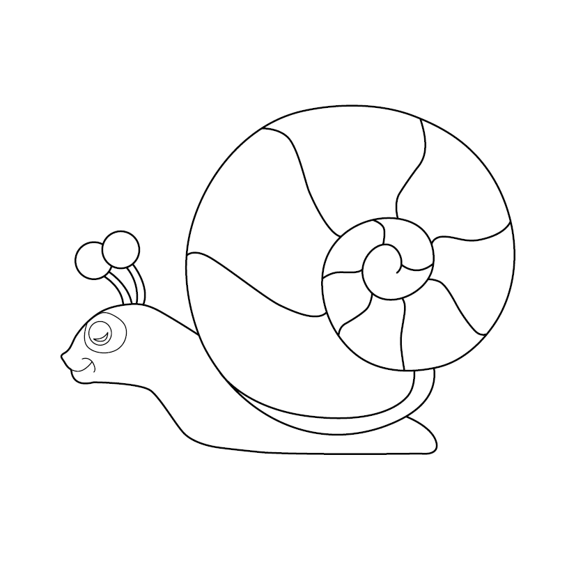 Snail colouring page free colouring book for children â monkey pen store