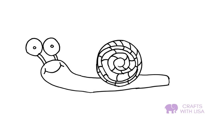 Snail coloring page