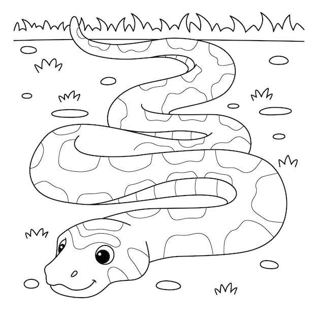 Snake coloring pages free printable
