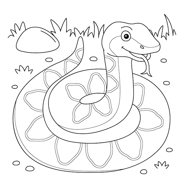 Snake coloring pages free printable