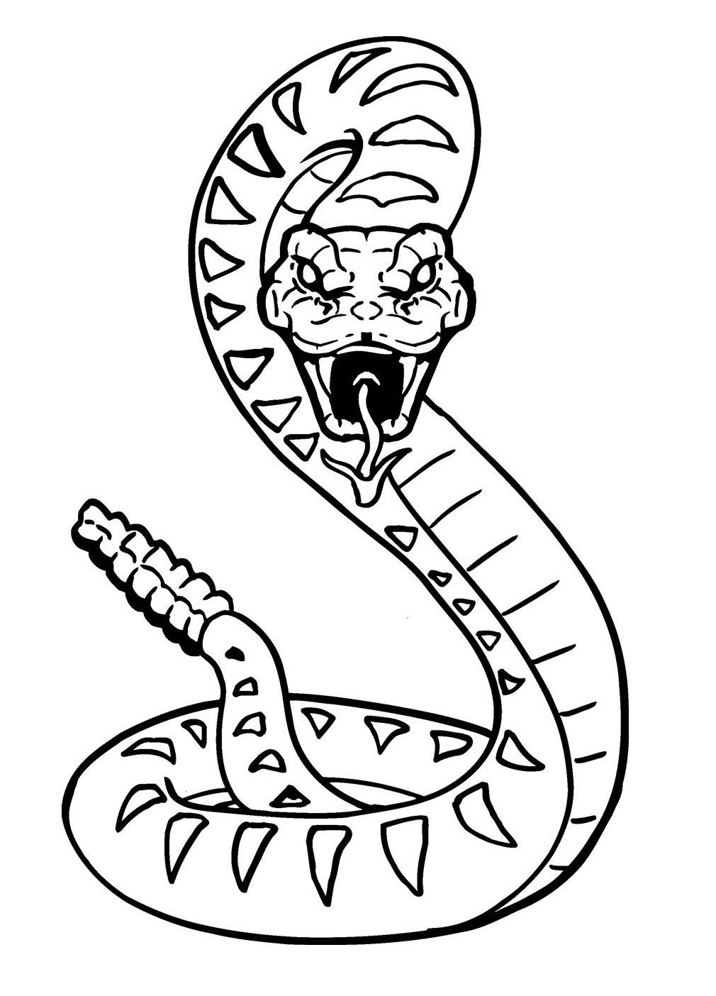 Snake coloring pages zoo coloring pages animal coloring pages