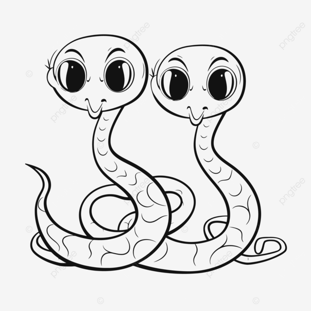 Cute snake coloring pages outline sketch drawing vector cobras drawing cobras outline cobras sketch png and vector with transparent background for free download