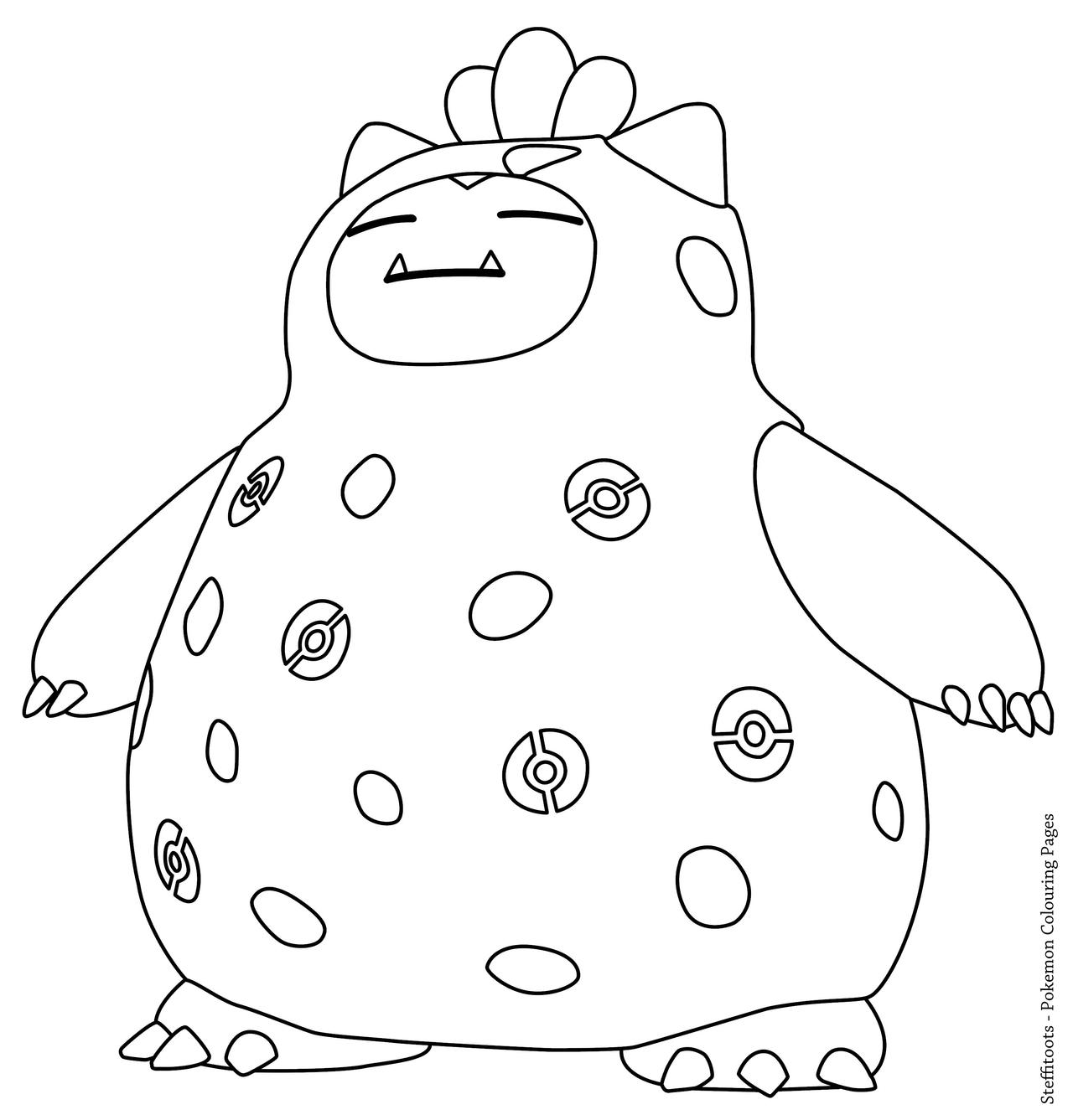 Snorlax dressed in a sitrus berry costume by steffitoots on