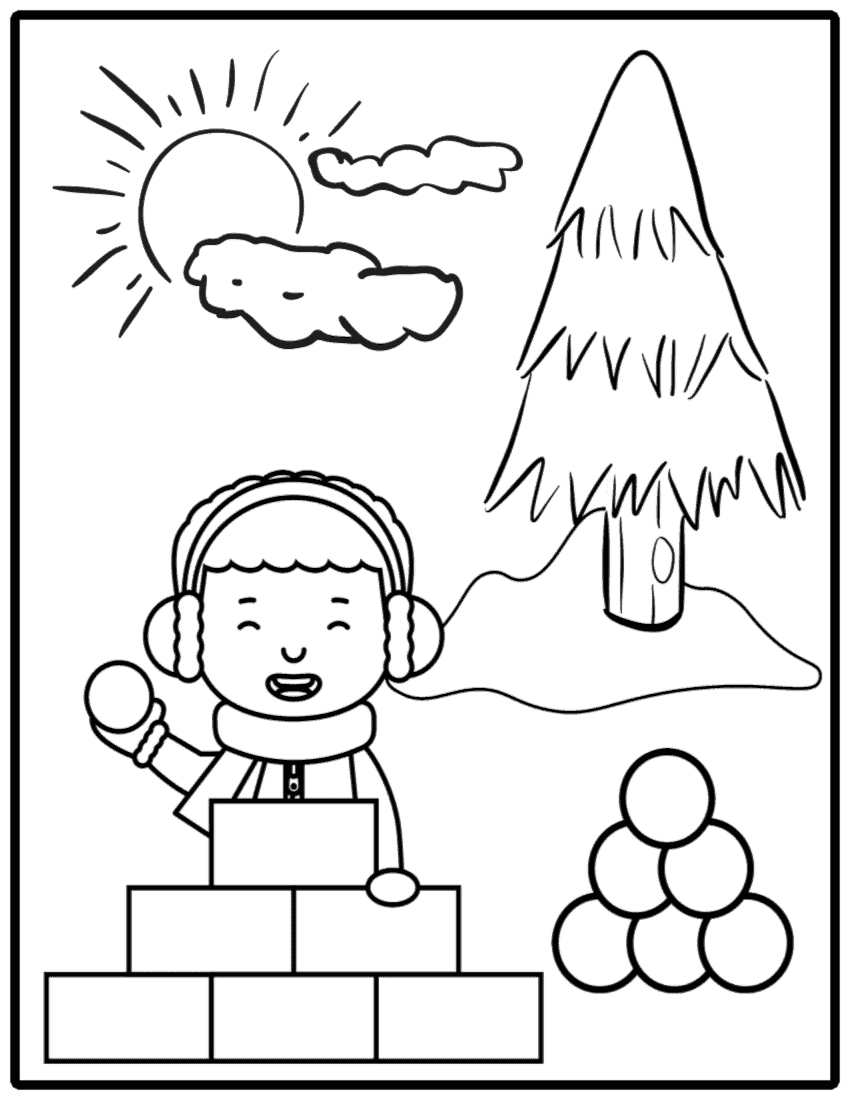 Free seasons coloring pages print or download pdf