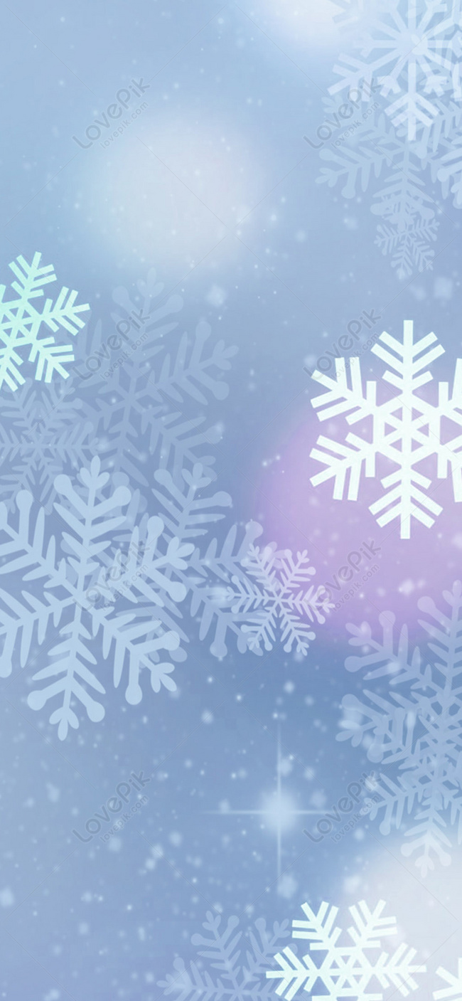 Snowflake background mobile phone wallpaper images free download on