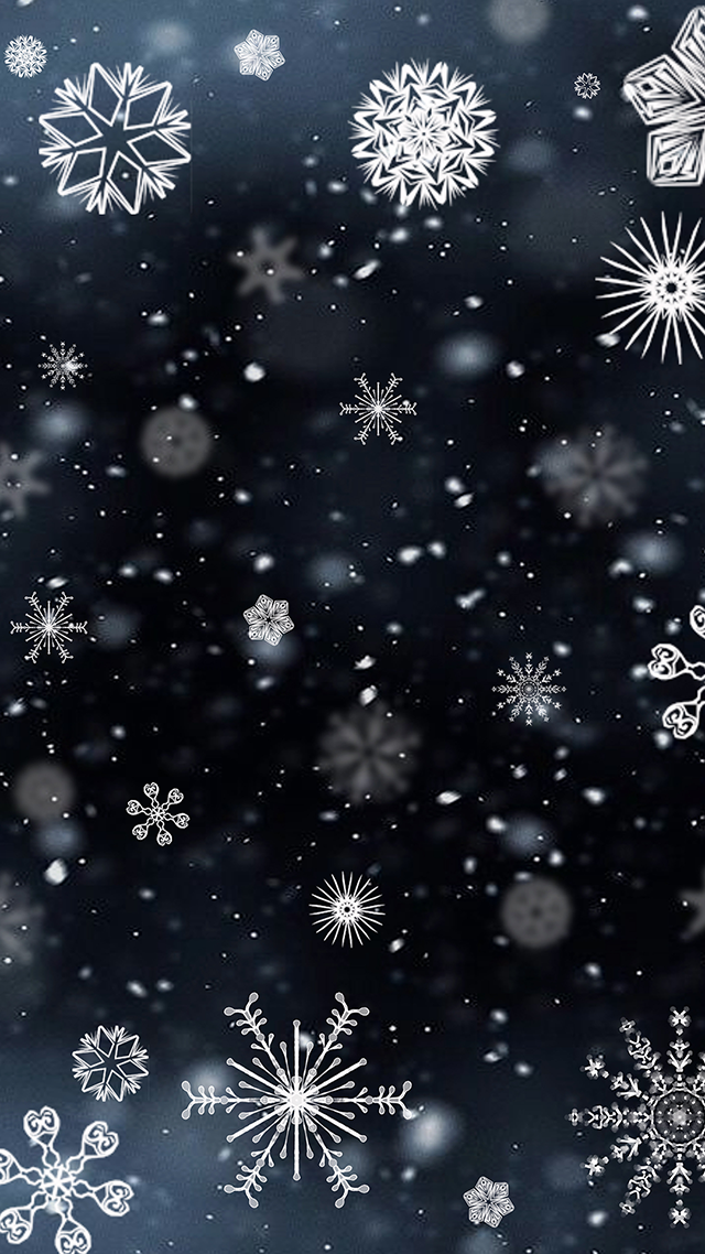 Snowflakes home screen wallpaper