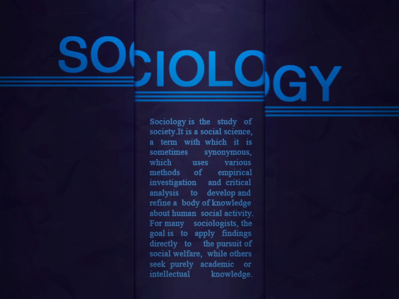Sociology typography by didisnoop on