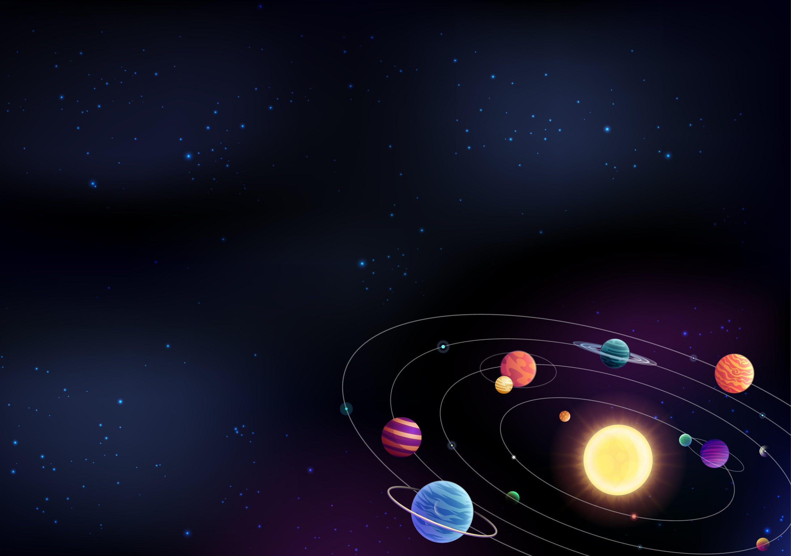 A solar system for the space enthusiasts hd wallpaper