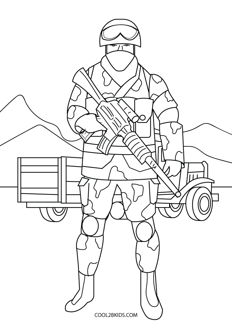Free printable army coloring pages for kids
