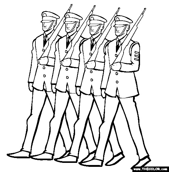 Veterans day online coloring pages