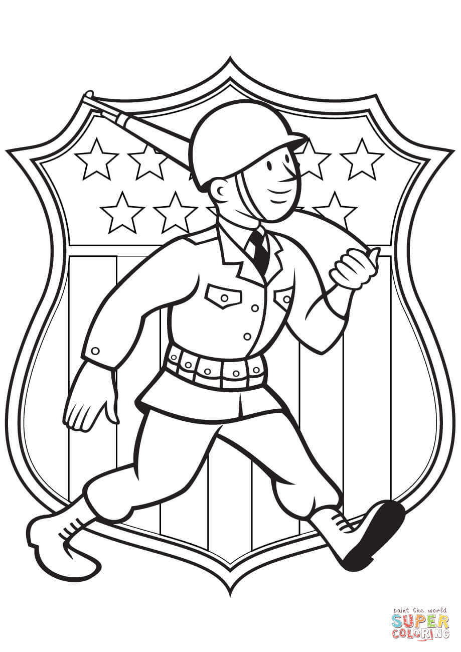 World war american soldier coloring page free printable coloring pages