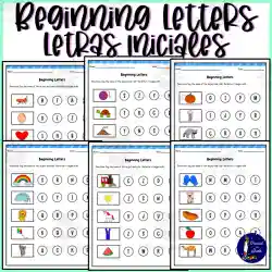 Beginning letters letras iniciales by teach simple