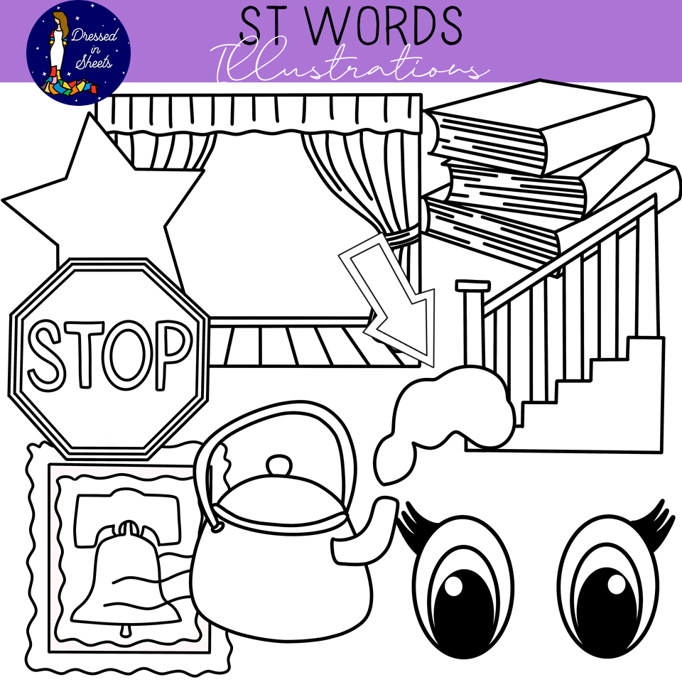 St words clip art made by teachers