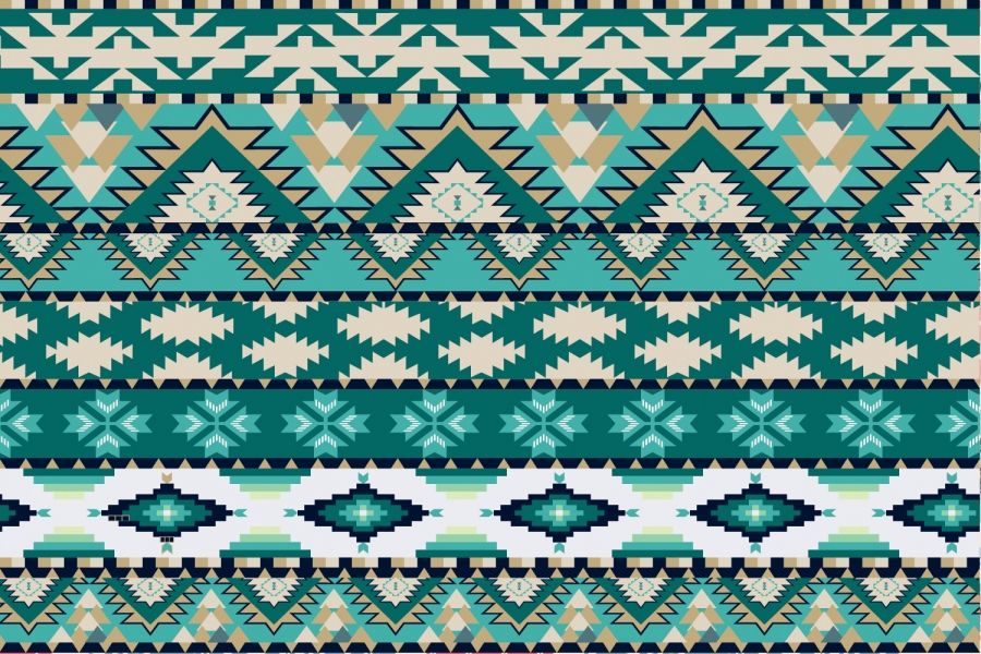 Aztec southwest native adobe tan green diamond speckled wall wallpaper border wallpaper accessories