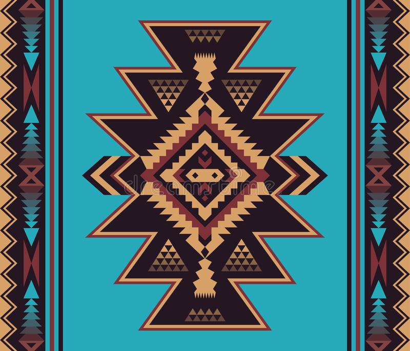 Native southwest american indian aztec navajo seamless patter stock vector