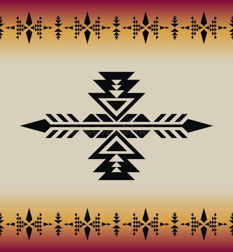Native southwest american indian aztec geometric seamless pat stock vector