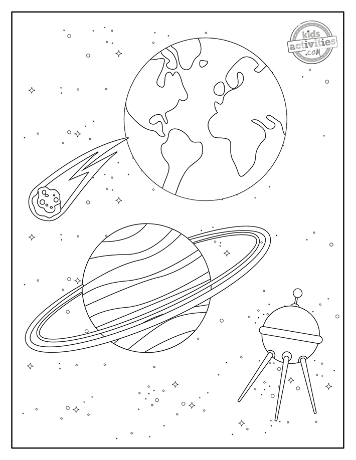 Free printable space coloring pages that are out of this world kids activities blog