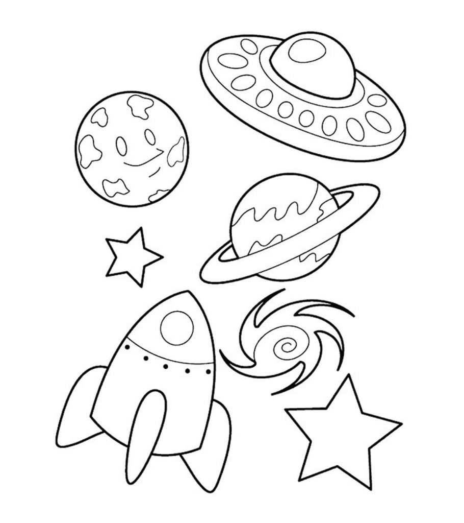 Best spaceship coloring pages for toddlers