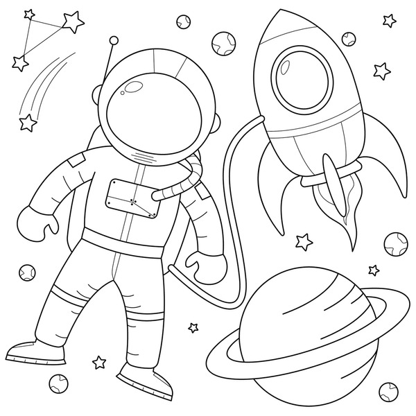 Thousand coloring book spaceship royalty