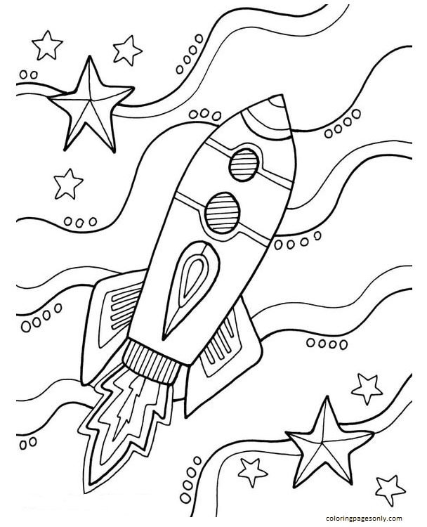 Rocket coloring pages printable for free download