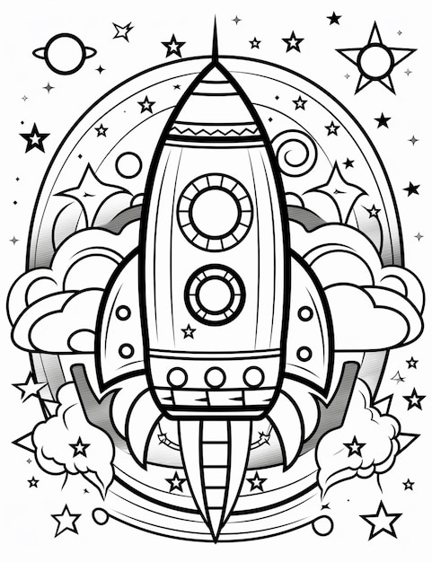 Page space coloring pages kdp images