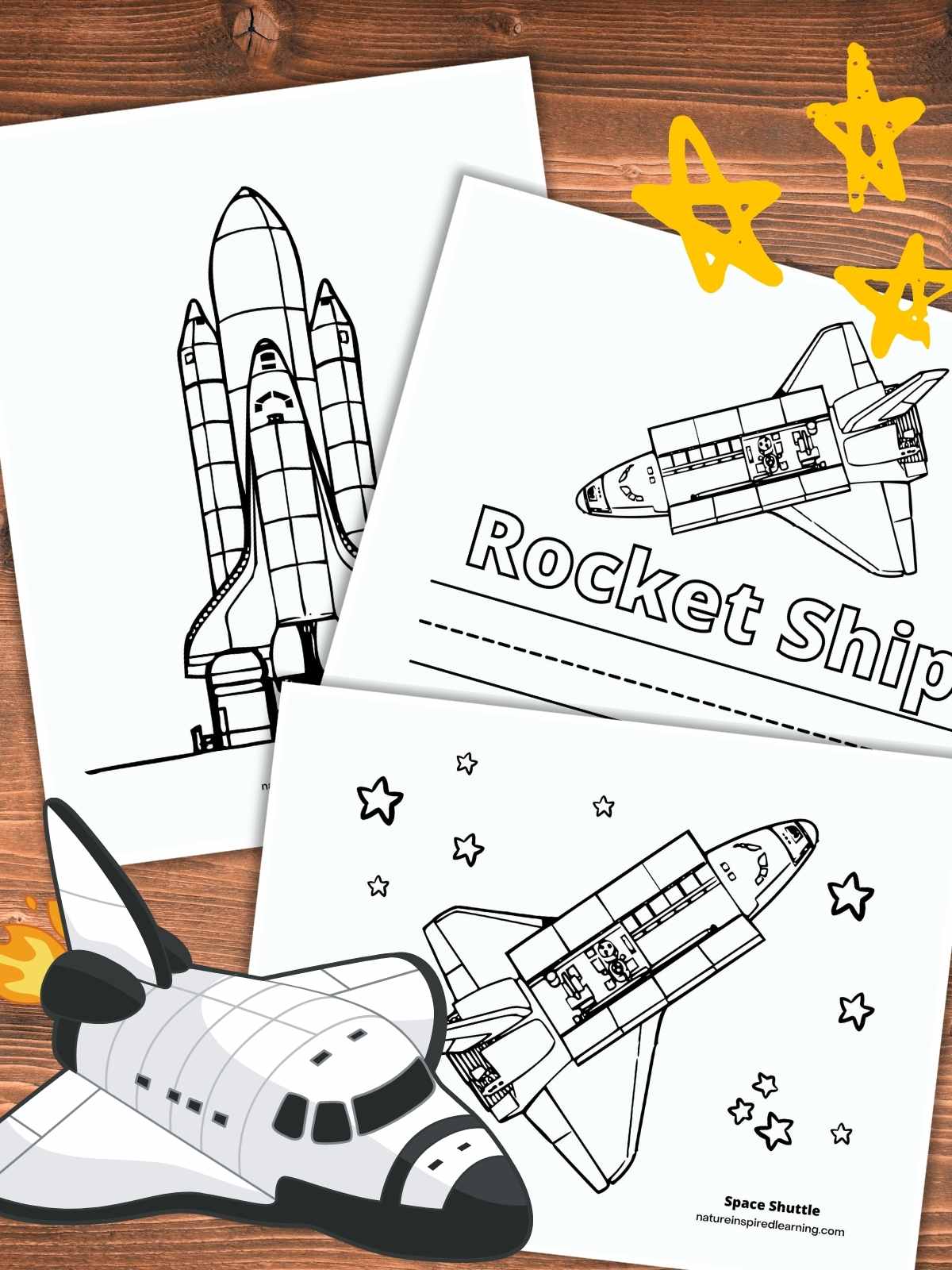Rocket ship coloring pages