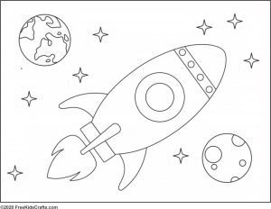 Printable space coloring pages