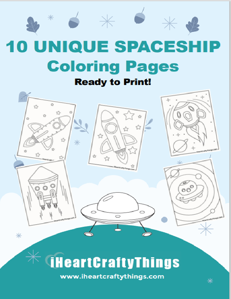 Cool spaceship coloring pages â i heart crafty things
