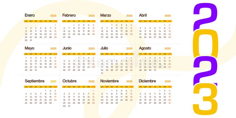 Spanish calendar stock illustrations â spanish calendar stock illustrations vectors clipart