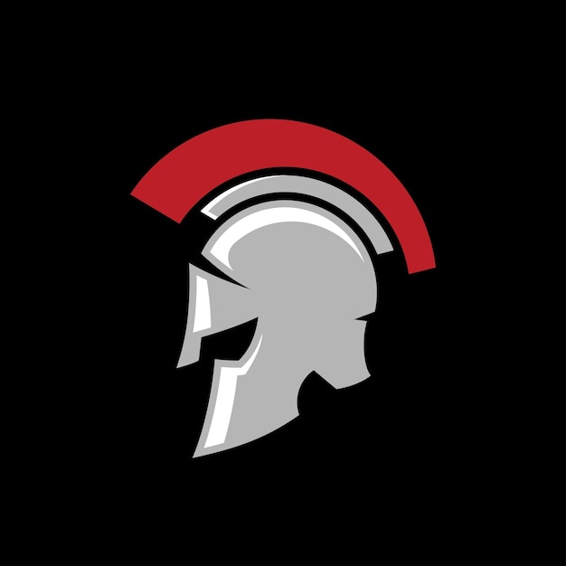 Premium vector spartan helmet logo design vector spartan logo template